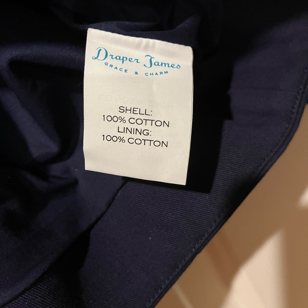 Draper James navy peplum sleeve short coat XS NWT - Picture 8 of 8